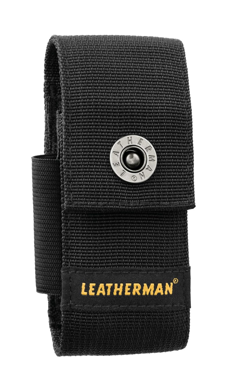 LEATHERMAN ليذرمان، غلاف نايلون فاخر مع جيوب، يناسب أدوات متعددة من 4" إلى 4.5"، أسود، متوسط - Image 1